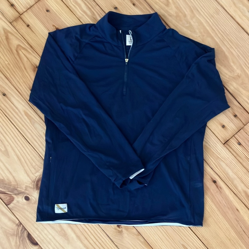 Tracksmith Turnover Half Zip Navy